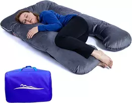 MAKOSAS ergonominė kūno pagalvė miegantiems ant šono 100 x 150 cm VAR-KK