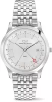 Laikrodis Daniel Wellington Pathfinder GMT 39 7-Link Frost-Baltas S DW00100973