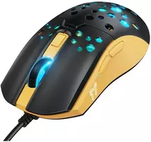 Klaviatūra Laidinė pelė Hoco GM51 Gaming juoda/geltona