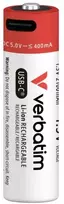 Verbatim 30249 USB-C Įkraunamos baterijos Li-ion AA 2100mAh (4 vnt pakuotėje)