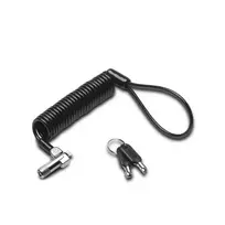 Kensington NANO PORTABLE KEYED LOCK KD, 2,3 m, Raktas, Juoda