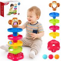 WOOPIE BABY kamuoliukų trasos spiralinis rinkinys + 3 kamuoliukai