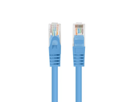 Lanberg Patchcord CAT.6 UTP 0.5M fluke passed 10-pack, Blue | PCU6-20CC-0050-B