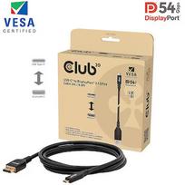 Club3D USB-C to DisplayPort 2.1 DP54 VESA Certified Bidirectional Cable, 2m CAC-1563