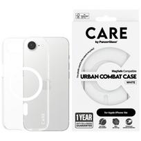 CARE by PanzerGlass Flagship Urban Combat White MagSafe iPhone 16e Case - Clear