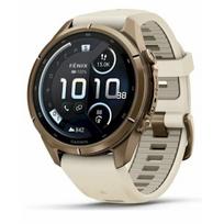 Išmanusis laikrodis Garmin Fenix 9 Pro – inReach, 43mm Autumn Gold Titanium su Cream/French Grey silikonine apyranke | 010-04335-21 | 753759369989