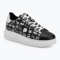 Moteriški batai KARL LAGERFELD Kapri Twin Nft Graffiti black/white leather