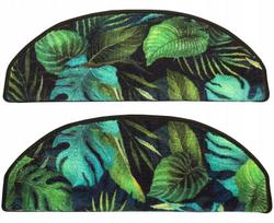 Laiptų pakopos kilimėliai monstera palmės lapai