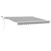 vidaXL Automatinė ištraukiama markizė, antracito ir balta, 300x250cm