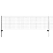 vidaXL Suvirintas vielos tvora su stulpeliais 10 x 0,6 m Pilka