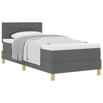 vidaXL Kiemas lova su pagalve Tamsiai pilka 90 x 200 cm audinys