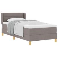 vidaXL Kiemas lova su pagalve su galvūgalio Taupe 190 x 90 cm audinys