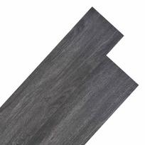 vidaXL Grindų lentos Juoda ir Balta 5,26 m² 18 vnt. PVC