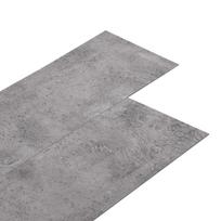 vidaXL Grindų lentos Cementas rudas 5,26 m² 18 vnt. PVC