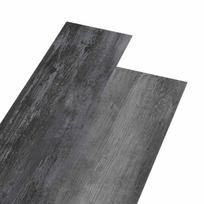vidaXL Savaime besiūlių grindų lenta Blizgi pilka 4,46 m² 32 vnt. PVC