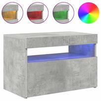 vidaXL Televizoriaus spintelė su LED, betono pilka, 60x35x40cm