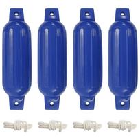 vidaXL Valties bortų apsaugos, 4vnt., mėlynos spalvos, Ø 11x40cm, PVC