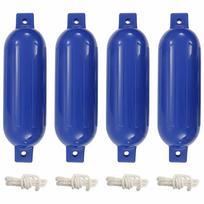 vidaXL Valties bortų apsaugos, 4vnt., mėlynos spalvos, Ø 14x50cm, PVC
