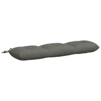 vidaXL Suoliuko pagalvė VIANEN 100% poliesteris Pilka 110 x 30 x 12 cm