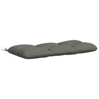 vidaXL Suoliuko pagalvė VIANEN 100% poliesteris Pilka 120 x 50 x 12 cm