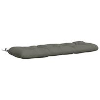 vidaXL Suoliuko pagalvė VIANEN 100% poliesteris Pilka 110 x 40 x 12 cm
