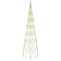 vidaXL Kalėdų eglutė ant vėliavos stiebo, 300cm, 310 spalvotų LED
