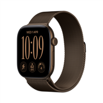 Apple Watch Series 12 GPS + Cellular 46mm Dark Bronze Aluminium Case with Dark Bronze Milanese Loop - M/L
