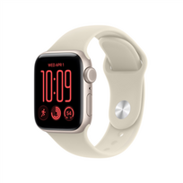 Apple Watch SE 3 GPS + Cellular 40mm Starlight Aluminium Case with Sand Sport Band - S/M