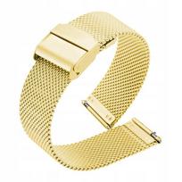 Auksinė 10 mm metalinė laikrodžio apyrankė