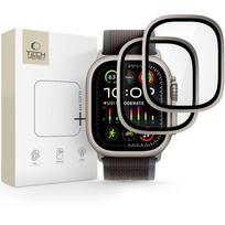 Apsauginis stiklas Tech-Protect Apple Watch Ultra 49 mm, 2 vnt., sidabrinis ir juodas