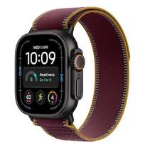 Apple Smartwatch Watch Ultra 4 GPS + Cellular 49mm Black Titanium Case with Burgundy Trail Loop - S/M MJC34QP/A