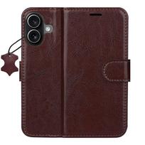 Smart Luxe odinis dėklas skirtas iPhone 16 6,1" rudas