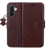 Smart Luxe odinis dėklas, skirtas Samsung Galaxy S25 FE / S26 FE, rudas
