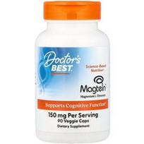 Doctor's Best, Magtein® magnio L-treonatas, 90 vegetariškų kapsulių (50 mg vienoje kapsulėje)
