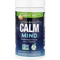 Natural Vitality, CALM®, Mind, magnio papildas su L-teanino gėrimų mišiniu, medaus ir ramunėlių, 168 g
