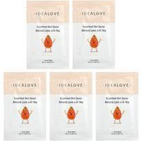 Idealove, „Superfood Skin Saviour“ grožio kaukės, migdolų skonio, „Love with You“, 5 lapeliai, po 20 ml (0,68 fl oz)