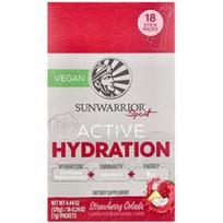 Sunwarrior, Sport, aktyvus drėkinimas, braškių kolada, 18 pakelių po 7 g (0,24 uncijos)