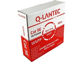 Q-LANTEC U/UTP cat. 5e data cable, outdoor dry PE, Fca, 100m | KIU5OUTS100Q | 5904204403825