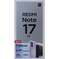 SALE OUT. Xiaomi Redmi Note 17 5G (Celestial Purple) 7.0" OLED 1080x2396/2.3GHz,128GB,6GB RAM/Android 16,WiFi,BT,5G,MZB0PTZEU | SALE OUT. | Xiaomi Redmi Note 17 5G | Celestial Purple | 6.99 " | AMOLED | 2396 x 1080 pixels | Qualcomm | Snapdragon 4 Gen 4 | Internal RAM 6GB | 128GB | Dual SIM | 4G | 5G | Main camera resolution 50 MP | Secondary camera resolution 16 MP | Android | 16 | Warranty 24 month(s) | DAMAGED PACKAGING AND SEAL