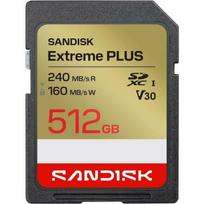 Karta PNY SanDisk SDXC karta 512GB Extreme PLUS (R240/W160MB/s Class 10, UHS-I U3 V30) (SDSDXWI-512G-GUCIN) | SDSDXWI-512G-GUCIN | 619659223588
