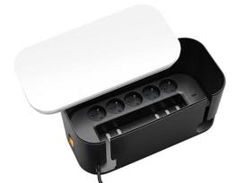Elektros prekės // Maitinimo prailgintuvų, skirstytuvų ir UK bei USA adapterių rinkinys // Listwa zasilająca TRACER EnergyBox mobile ready 1.5 m (5 gniazd +1x USB A+ 1x Type C, PD20W, QC20W)