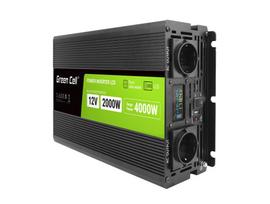 Green Cell PowerInverter LCD 12V to 230V 2000W/40000W car inverter with LCD display - pure sine wave