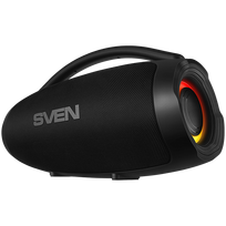 Portable speaker SVEN PS-375, black, power output 30+2x15W (RMS), TWS, Bluetooth, USB, lithium battery
