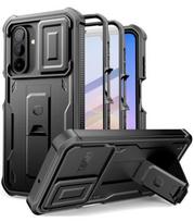 Juodas dėklas Samsung Galaxy A17 / A18 4G / 5G telefonui "Tech-Protect Kevlar Cam+ 2-Set"