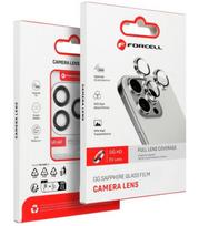 Juoda kameros apsauga Samsung Galaxy S23 Ultra telefonui "Forcell Premium Tempered Glass Camera Lens"