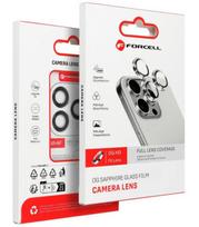 Juoda kameros apsauga Samsung Galaxy S24 Plus telefonui "Forcell Premium Tempered Glass Camera Lens"