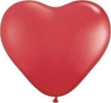 Balionai 16'' Hearts Pastel, raudoni, 100 vnt.