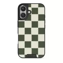 Retro Grid - iPhone 16 Case, Elite Dark (MagSafe) / Gunmetal