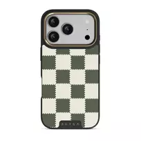 Retro Grid - iPhone 17 Pro Case, Elite Dark (MagSafe) / Gold