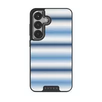 White Noise - Samsung Galaxy S25 Plus Case, Elite Dark (Magnetic) / Silver
